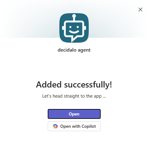 Open decídalo in Teams