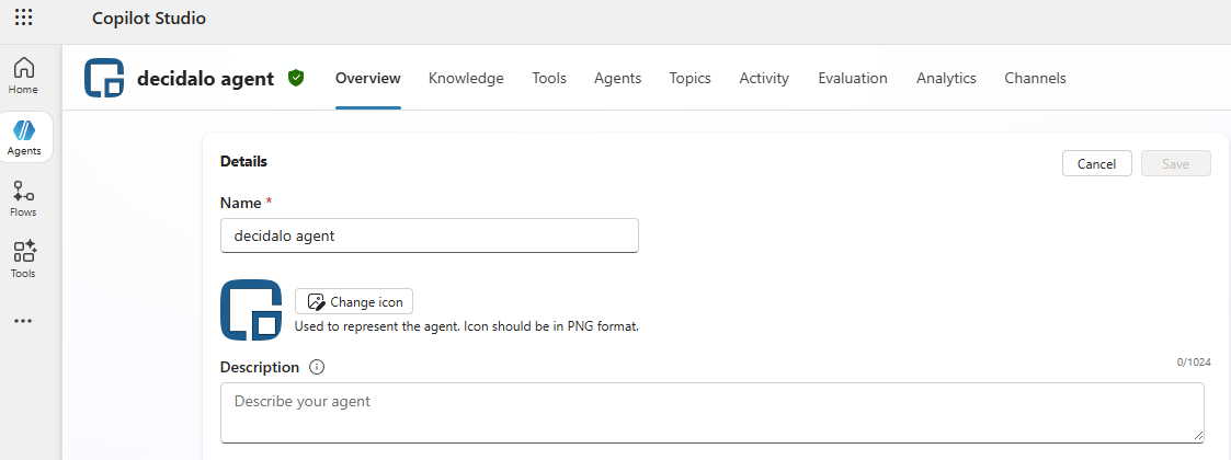 Add icon to the agent or tool