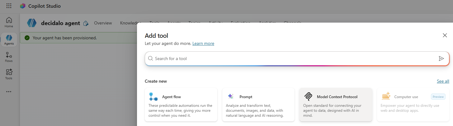 Select Model Context Protocol