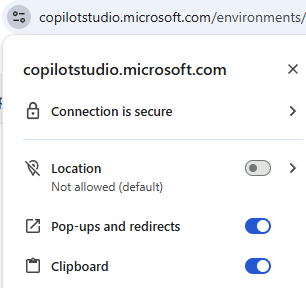 Allow popups