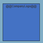 Shape in the Word template holding the CompanyLogo placeholder that is replaced by the logo